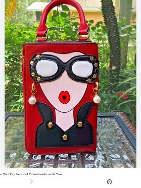 Joseph D’Arezzo chic sunglasses Girl Zip around crossbody-Handle Women’s Bag